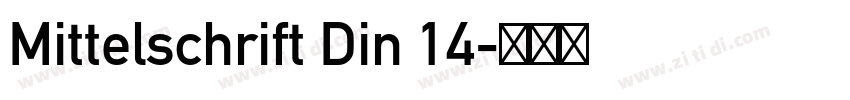 Mittelschrift Din 14字体转换